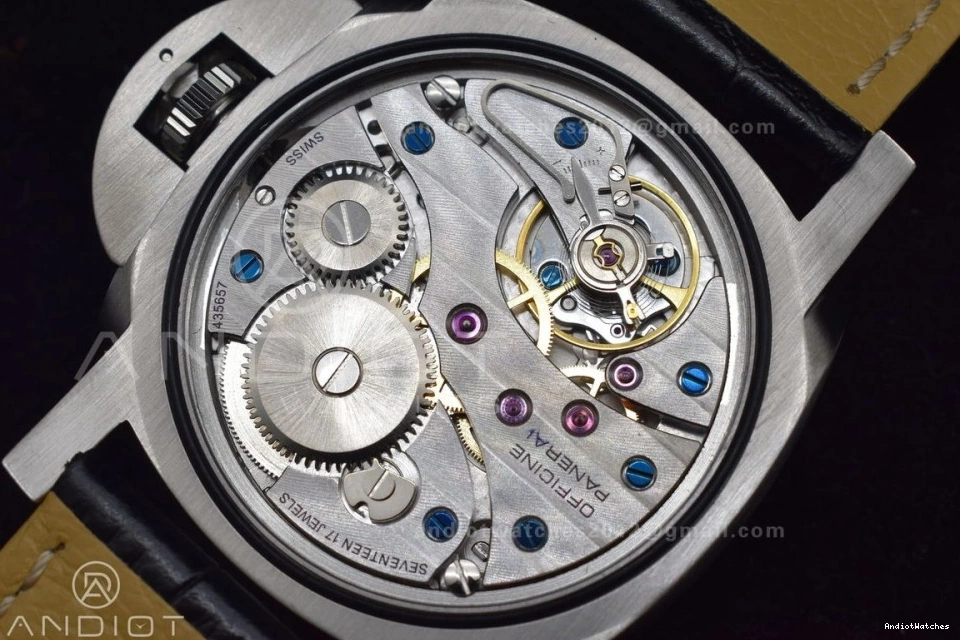 Strap with Superlumed Edition XF H Leather Trendy A6497 1:1 Dial Y-Incabloc PAM217 993 Black Best on 1119